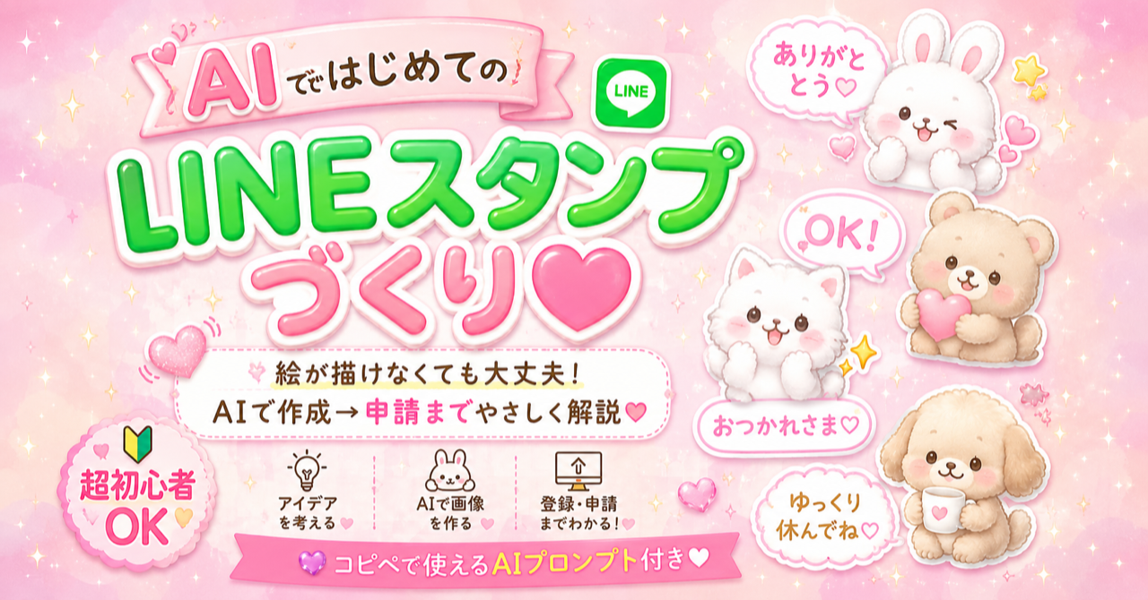 AIではじめてのLINEスタンプづくり 教材表紙