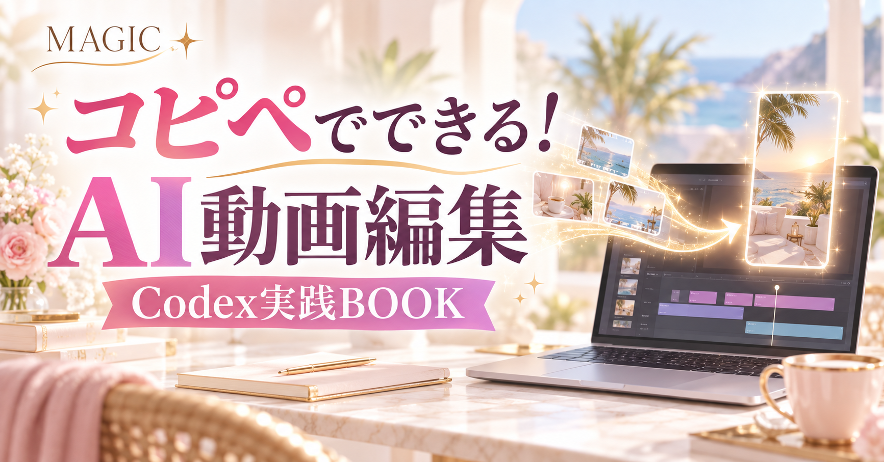 コピペでできるAI動画編集 Codex実践BOOK 教材表紙
