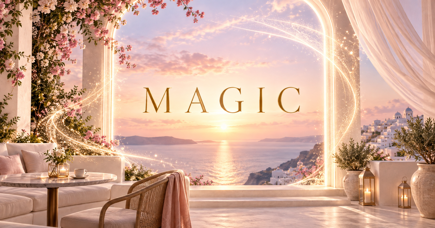 夕景と光に包まれたMAGICの世界